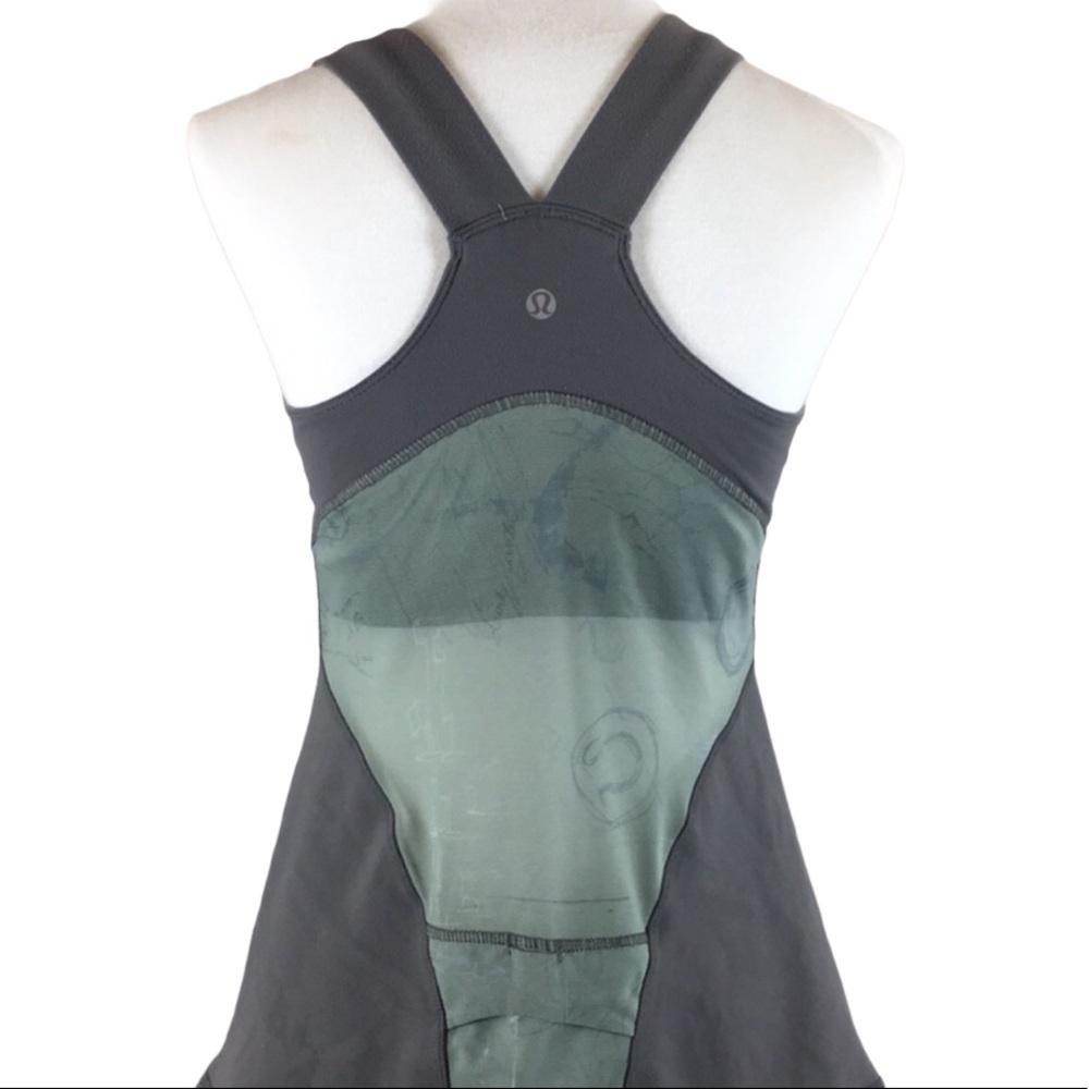 - LULULEMON Deep V tank Top grey
